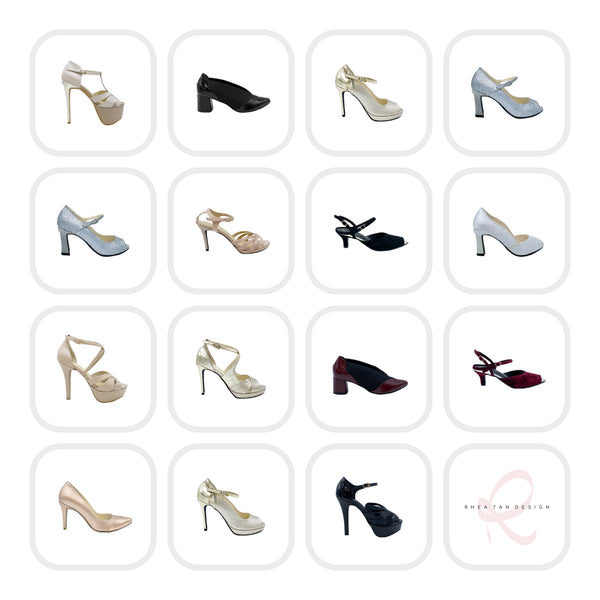 Most comfortable Women high heels, elegant and sportive.